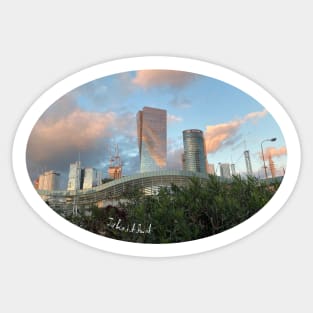 Tel Aviv skyline Sticker